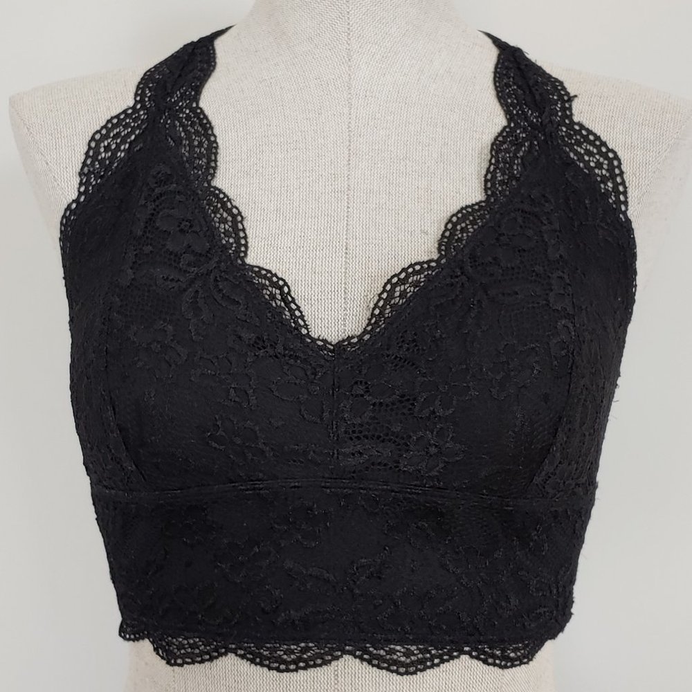 Buckle Daytrip Black lace bralette size XS/S & M/L